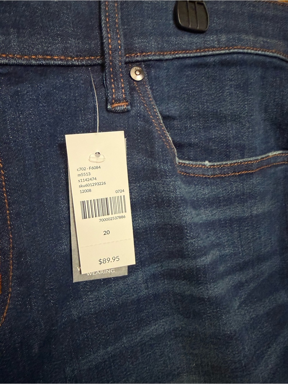 Lane Bryant Signature Fit Straight Leg Jeans Mid-Rise Dark Wash NWT Size 20 - Picture 4 of 14